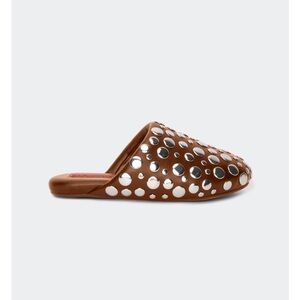 Studded Bubble Slipper- chocolate